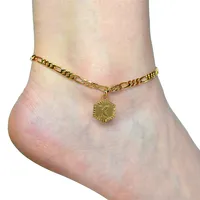 

Initial Name Anklet Feet Gold plated Anklet Jewelry