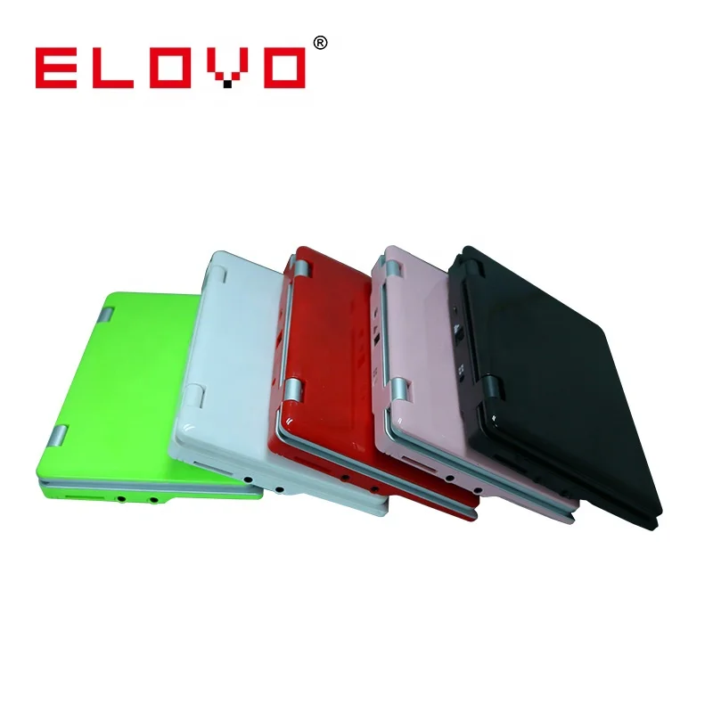 

China Low cost 7 inch mini laptops colors netbooks for kids studies, Black white red pink green