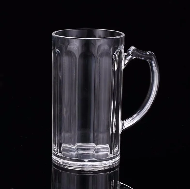 12oz 350ml Plastic Beer Cup With Handle Acrylic Material Plastic Type Food Grade Buy