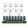 U-8 OK-1B HM-9706 Eight Channels Professional Wireless Communication Headset Microphone Style Microphone System