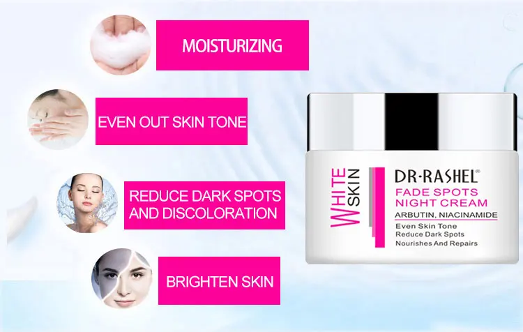 DR.RASHEL Abrutin Niacinamide Nourish Repair Fade Spots Night Cream Skin Whitening Cream