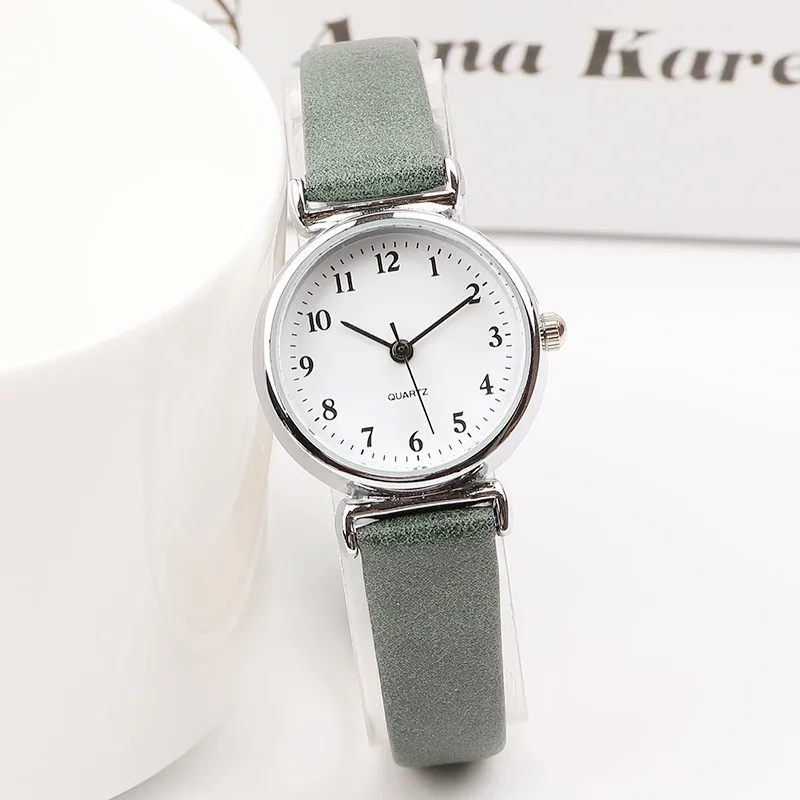 

Small Dial Women Dress Watches Retro Leather Ladies Quartz Wrist Watch Simple Female Clock