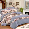 Luxury Printed Patchwork Quilt Fabric Comforters Bed Sheet Bedding Set