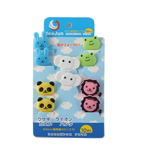 Image of Lovely Animals Food Picks and Forks For Bento Lunch Box Decoration