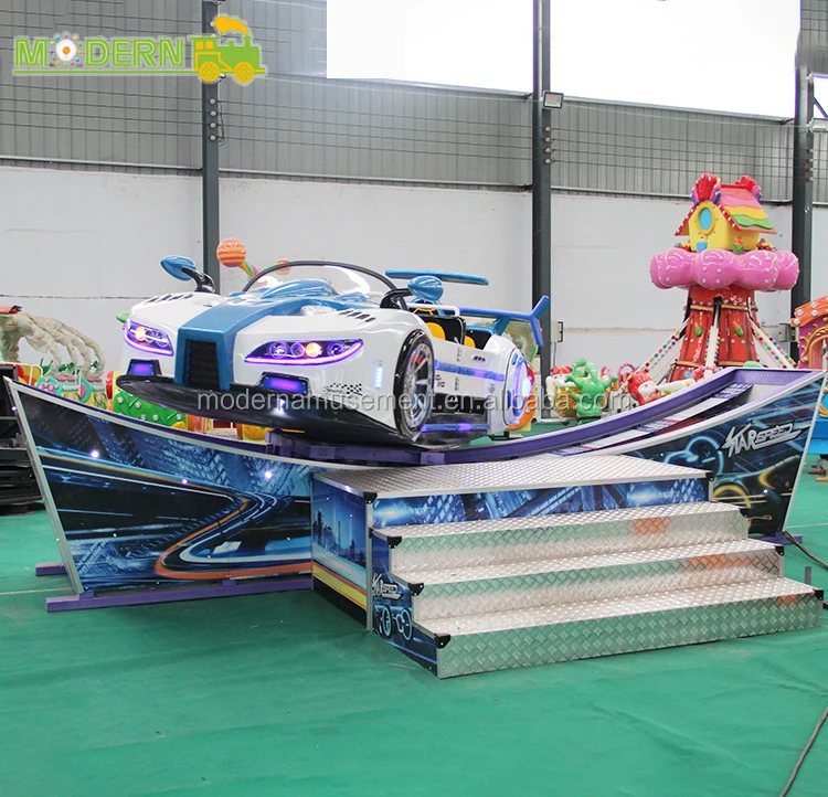 Zhengzhou Modern popular playground kids ride single wave flying car