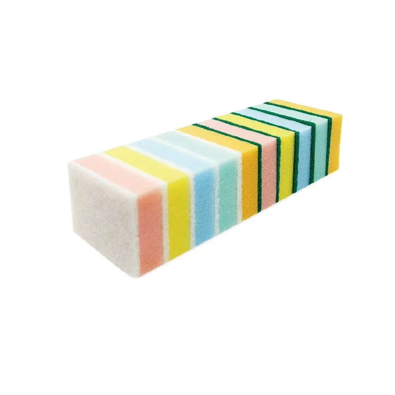 Multicolor Kitchen Abrasive Washing Cleaning Sponge Polyester Or Nylon