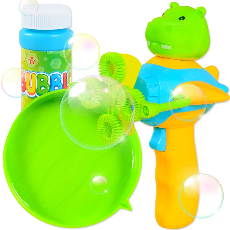 Electric Bubble Gun Cartoon Full Automatic Blowing Bubble Gun - Buy 