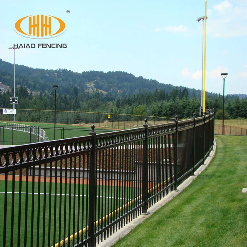 

China factory direct supply fence used wrought iron fencing for sale, Black, ral on your request