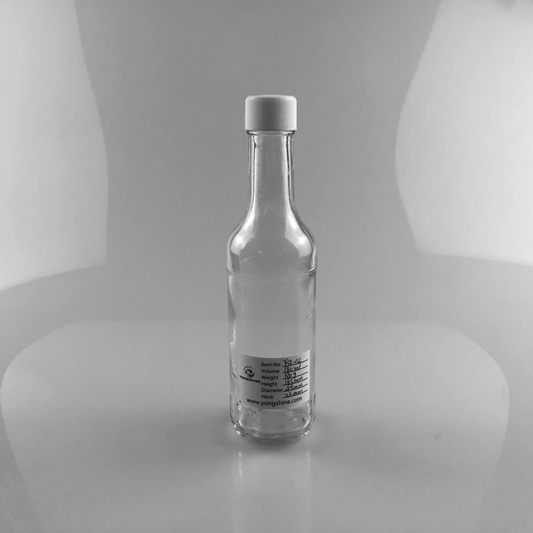 180ml transparent food grade glass bottle