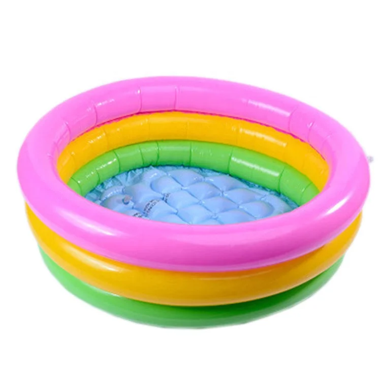 

Wholesale Children indoor and outdoor playing water pool , 3 ring round inflatable swim pool, As picture customized