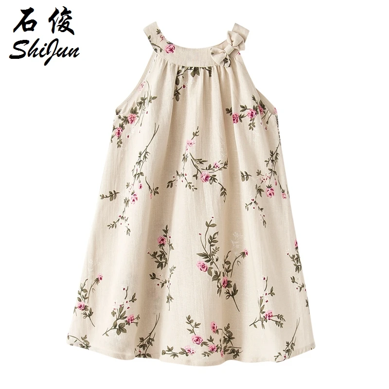 

Shijun Peach blossom Linen 8Year Old Girls Dress Design, N/a