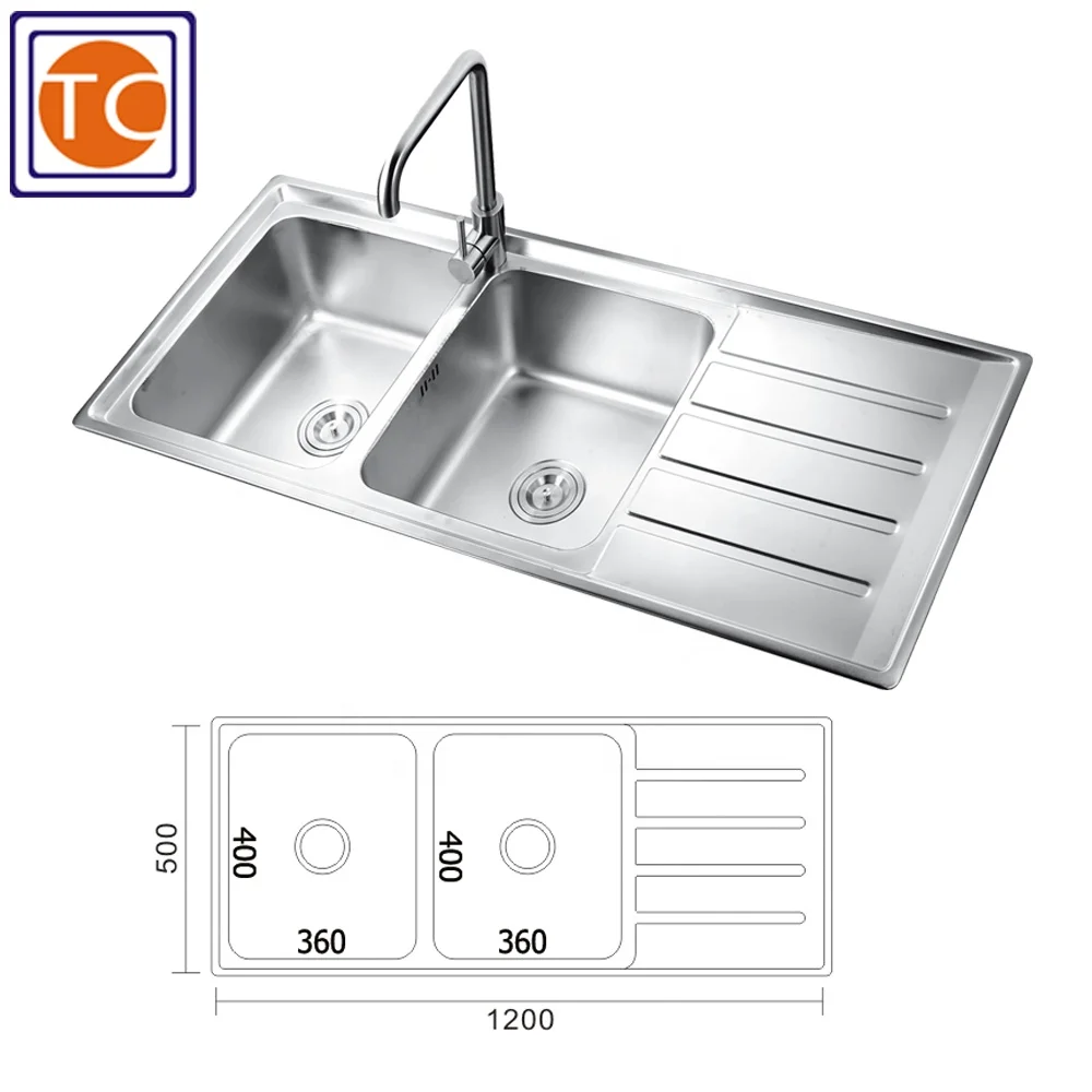 Elettrolucidatura Finitura 1200x500mm Dimensione Doppia Doppia Ciotola Vassoio Lavandino Della Cucina Per Il Mercato Degli Emirati Arabi Uniti Buy Doppia Doppia Ciotola Vassoio