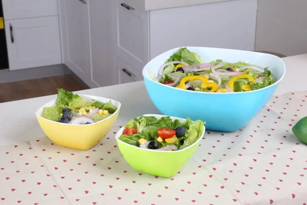 Cartoon Cute Children Kids Plastic Rice Bowl Lovely Eco-Friendly Fruit Plate Dishes Tableware Baby Lunch Bowl