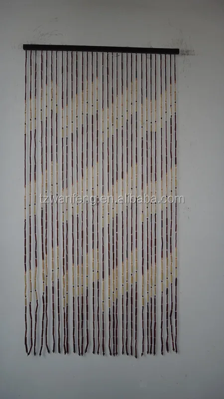 2014 Chinese Beaded Curtains Wooden Door Beads Curtain 200cm