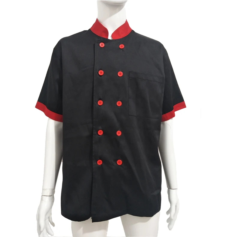 
Double Breasted French Hotel Pizza Summer Chef Uniform Jacket  (62049852132)
