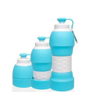 Image of Portable 580ml Travel Silicone Collapsible cup Sports Silicone Folding Water Bottle