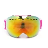 STOCK LOW MOQ protective snow glasses with case cloth safety ski googles