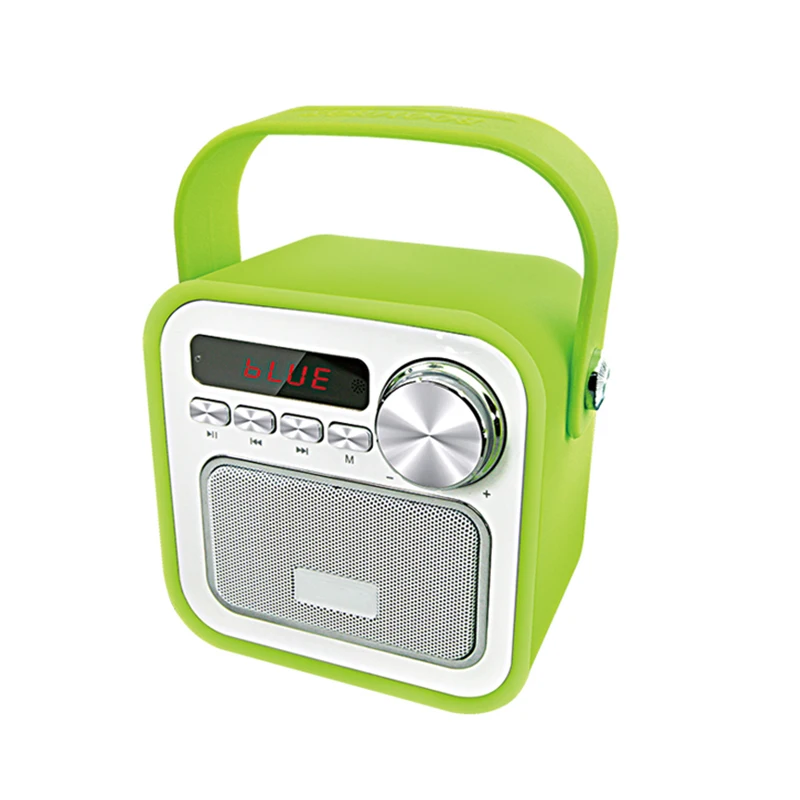 

TF/USB/AUX/FM radio Home Amplifier Silicon OEM Portable MP3 Speaker, Black