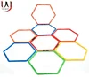Factory wholesale hexagonal speed & agility training rings tennis soccer football basketball training aid hoops equipment