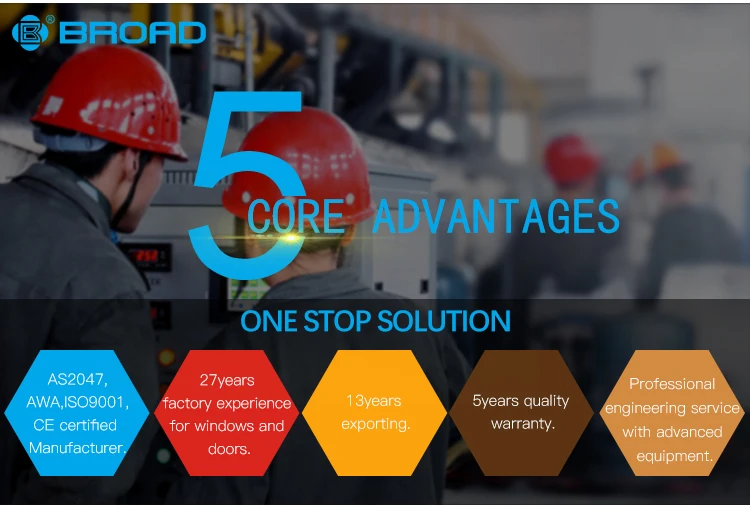 Aluminum glass door and sliding windows for office australian standard