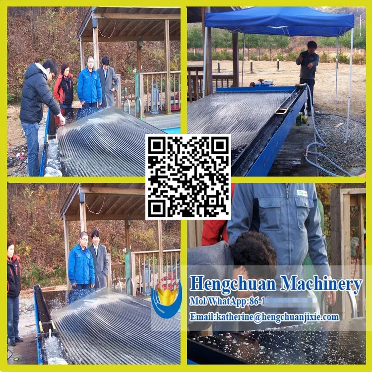 China Compleste Set Alluvial Placer Mobile Portable Small Gold Machine for Sale