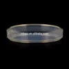 Custom clear flat plastic ring spacers