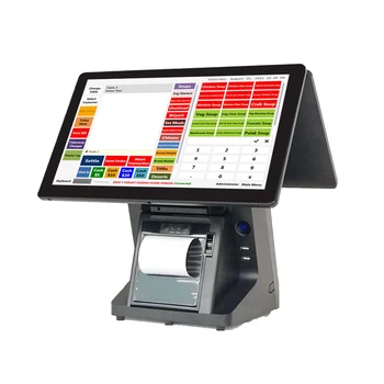 Pos System Dual Screen 15.6 Double Touch Screen Cheap Pos Cashier