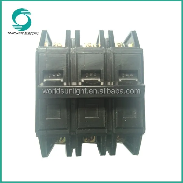 IP20 BH series Bolt-on type black 6A - 100A 1P 2P 3P mcb miniature circuit breaker