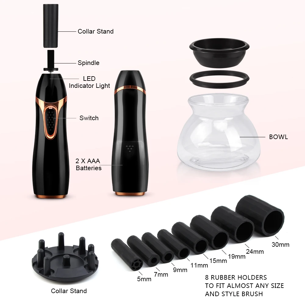 Electric Makeup Brush Cleaner And Dryer Battery Operated Portable