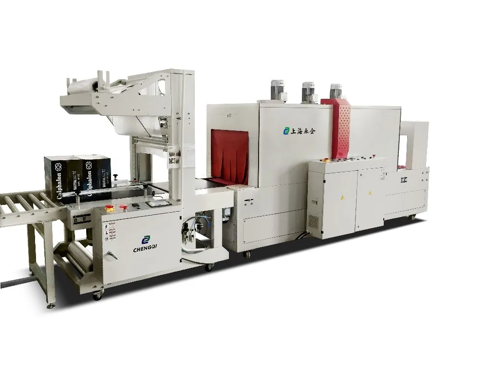 automatic film sealing and shrinking machine for foam box