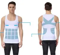 

Hot Sale Mens Just One Shapers White slim and lift Shapewear Sports Fitness Vest