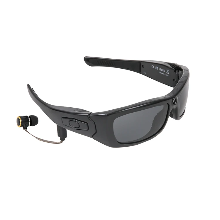 

Sport Sunglasses Video Glasses With Mini Camera Wireless Smart Glasses, Black