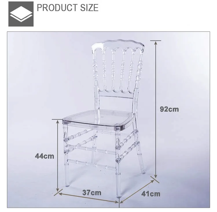 China Cheap Crystal Clear Chiavari Wedding Chair / Fancy Chairs For