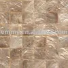 Gold square capiz shell mosac wall tile wall panel