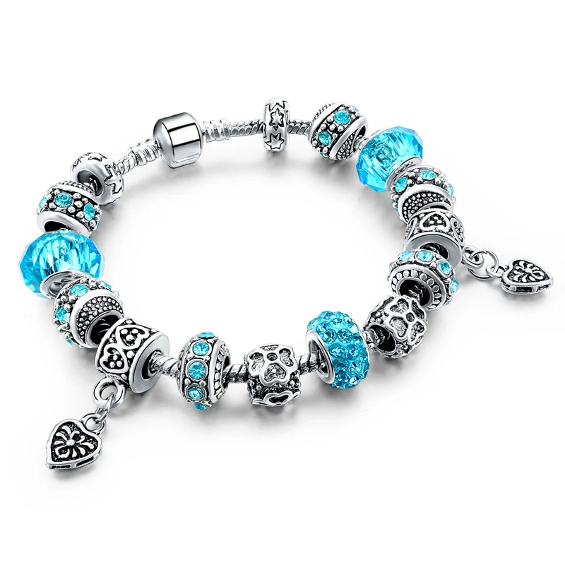 

Europe Style Silver Plated Charm Beads Bracelet, N/a