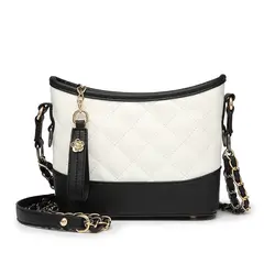 Classic Simple and Elegant Rhombic Lady Pu Leather