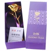 Valentine's day gift gold rose 24K gold leaf creative roses for lover gold rose