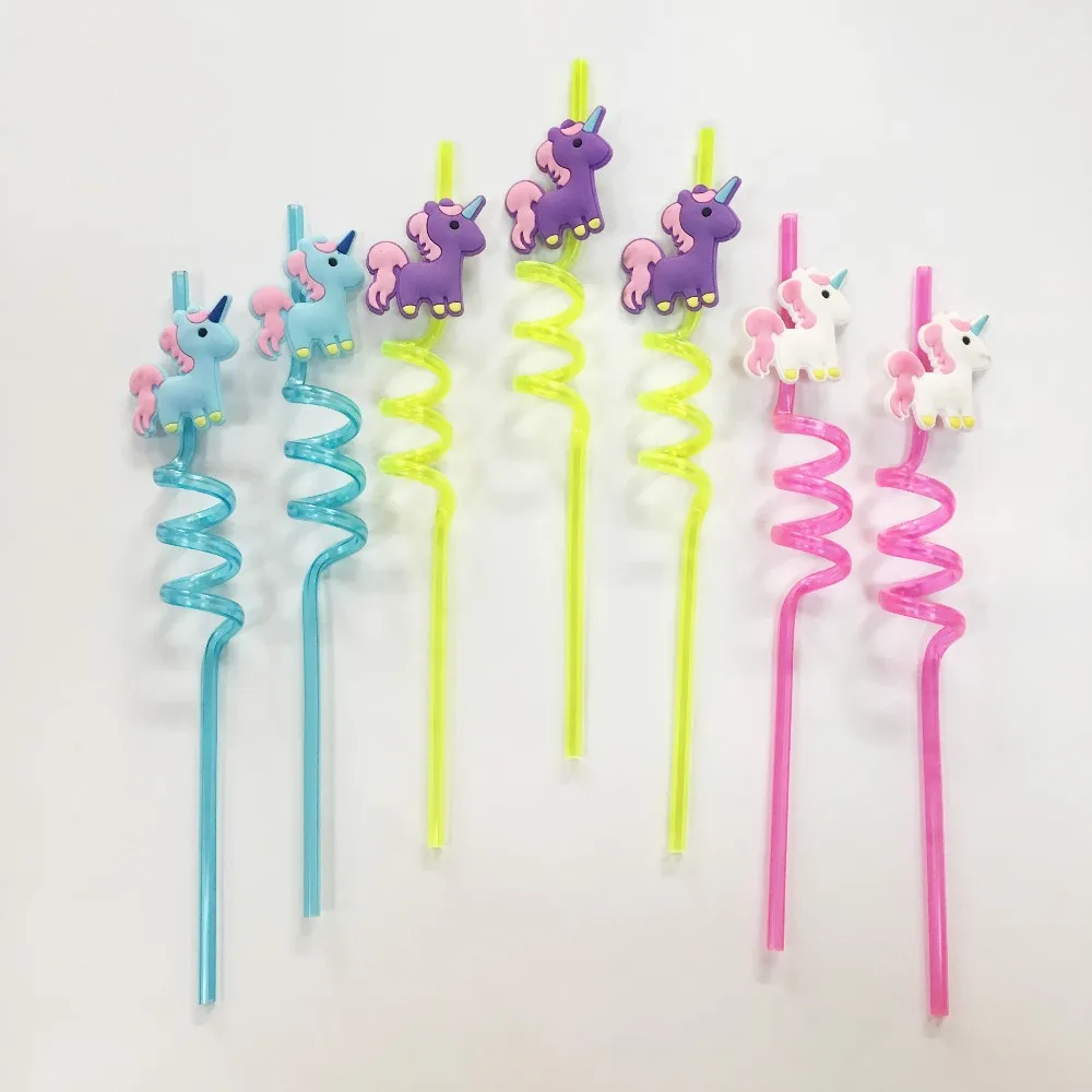 Unicorn Party Supplies Unicorn Straw Topper Unicorn Rubber Straw With 26 5 Cm Length Buy