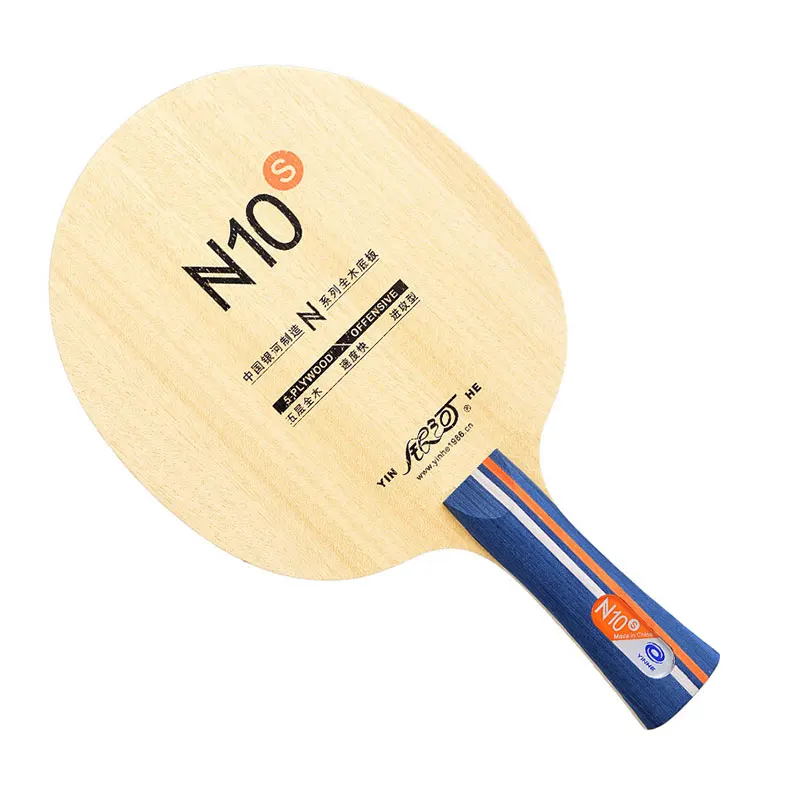 

Trail order low moq Yinhe N10s pure light wood blade for teenager training table tennis blade