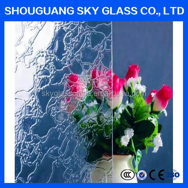 
5mm bronze and clear Nashiji,Malu Patterned art Glass for decoration 