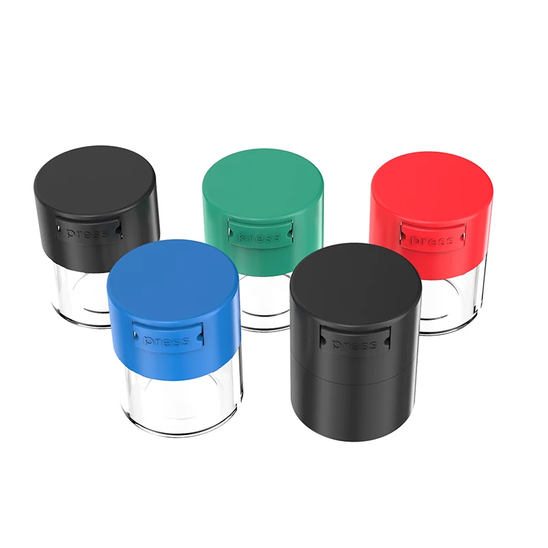 

New Product 300ml Smell Proof Jar Plastic Herb Vacuum Weed Jar With Lid, Customized