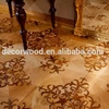 maple and teak hardwood parquet flooring