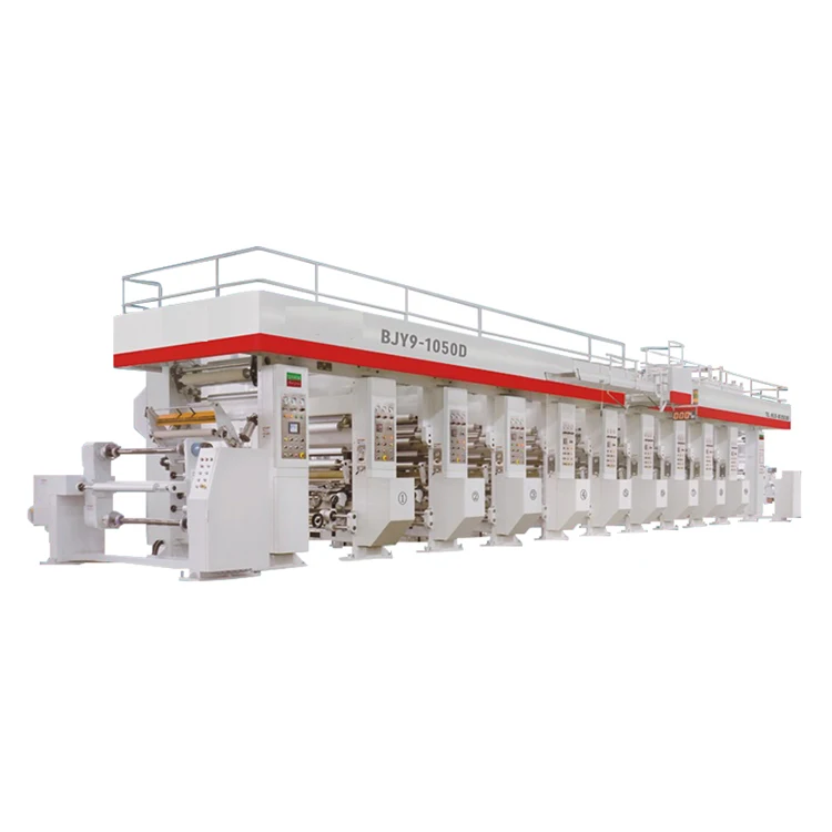 
High quality long duration time plastic bag rotogravure printing machine pet pe 