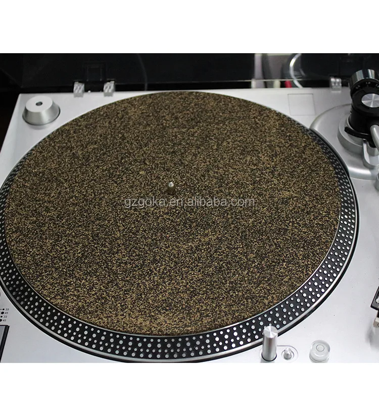 Phonograph Record Slipmat Pad Antistatic Cork Rubber Mats For Lp
