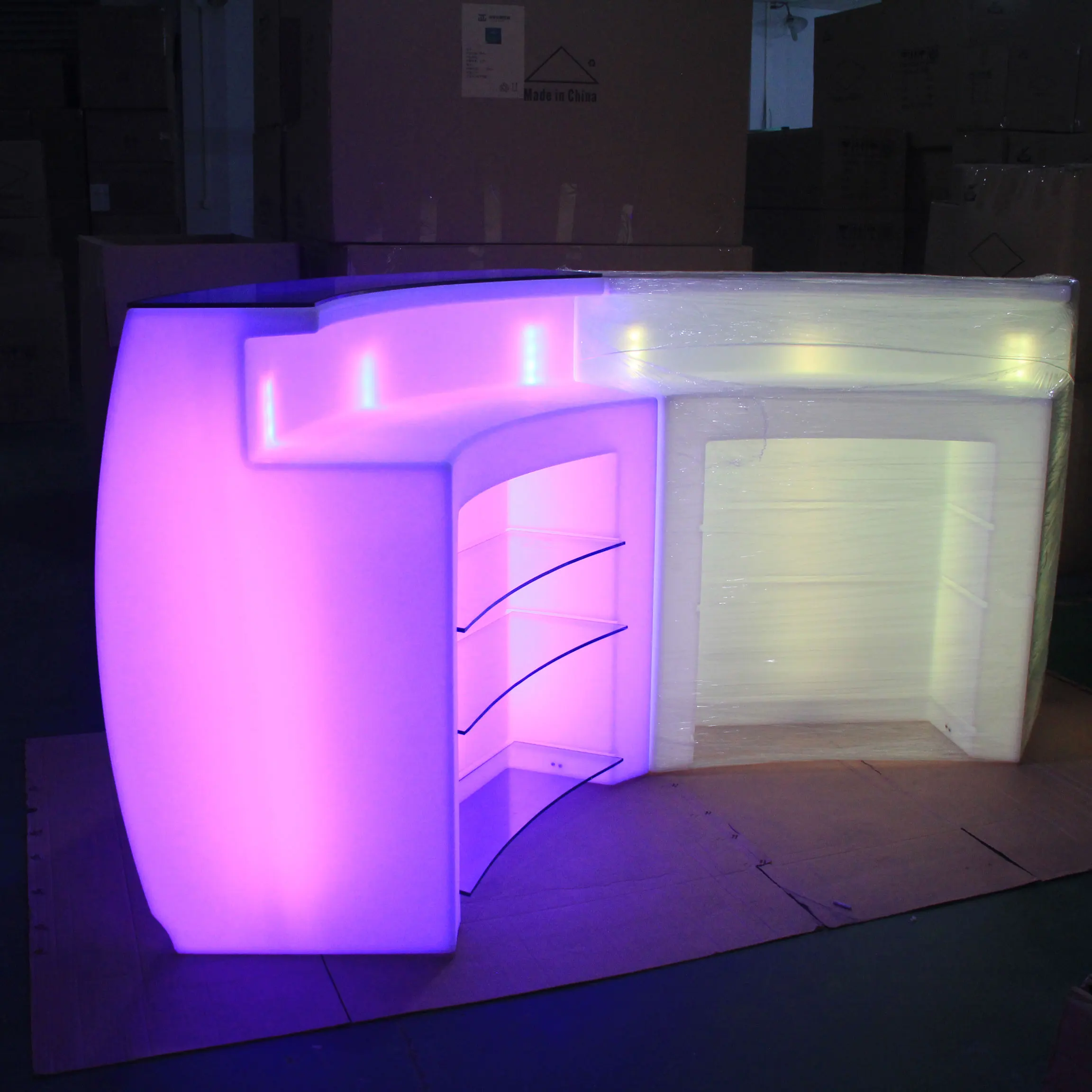 
2019 outdoor LED light modern illuminated bar counter 