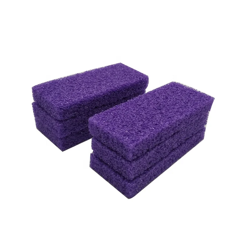 

2020 New product disposable pu pumice stone block 1600pcs/cases, Yellow/purple