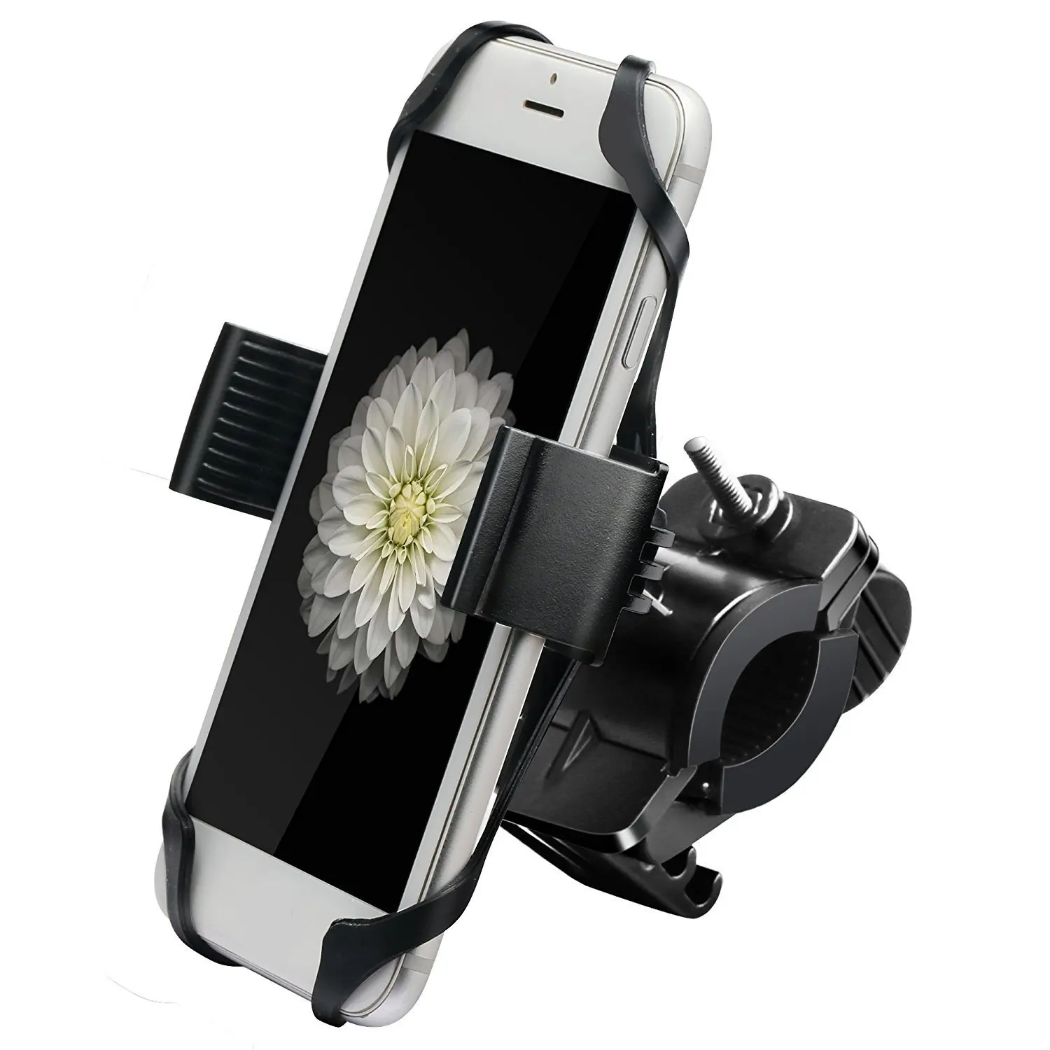 chrome phone holder for motorcycle