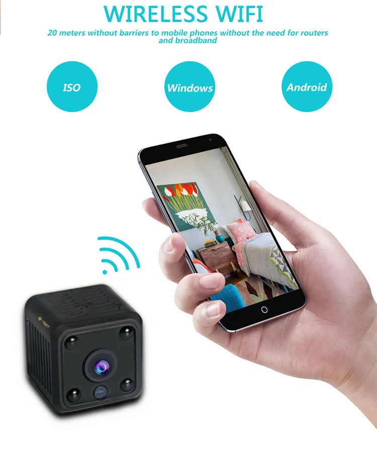 Smart Home NIght Vision Mini Camera Wireless Security Hidden Spy Camera