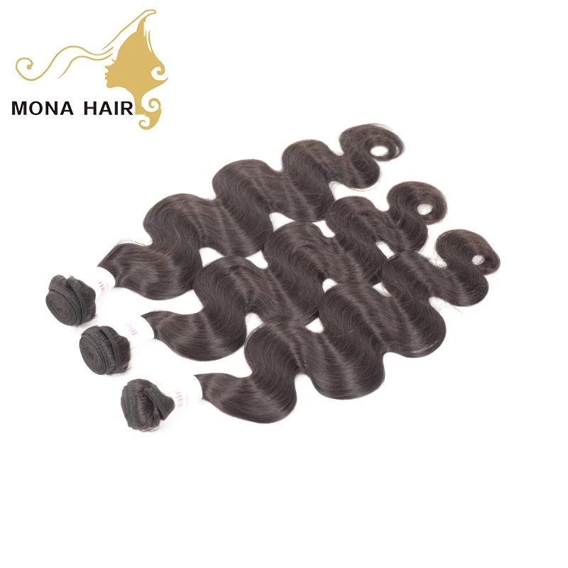 

Cheap Wholesale Mona Hair Brazilian Body Wave Human Hair Weaving