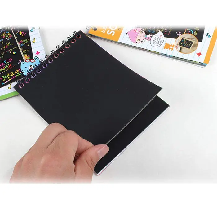 Scratch & Sketch Art Note Pads,Scratch Art Rainbow Mini Notes With